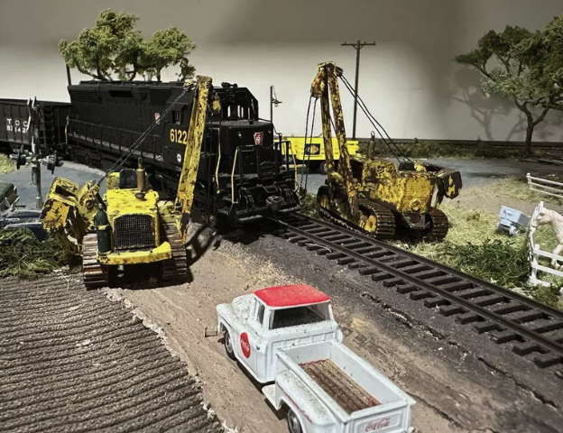 Dozer Cat 583 Pipe Layer Derail Rescue