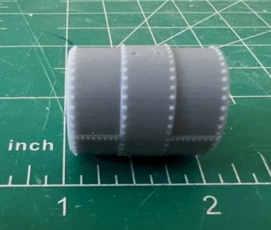 Logging Riveted metal tank with drain plug