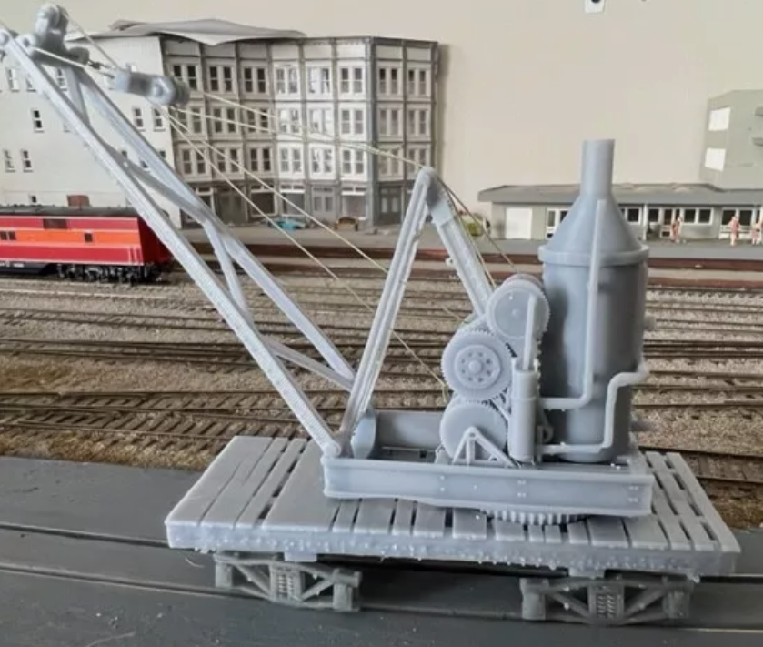 Steam Donkey Crane Car