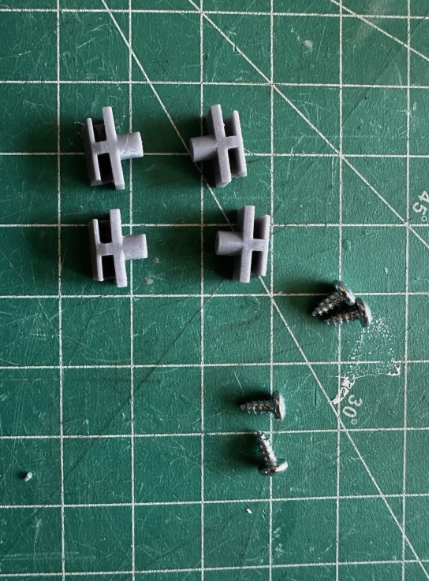 Athearn Replacement 3d Printed Motor Mounts and Screws