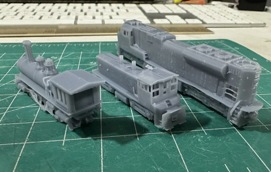 Detailed Holiday - Christmas Tree Train Ornaments