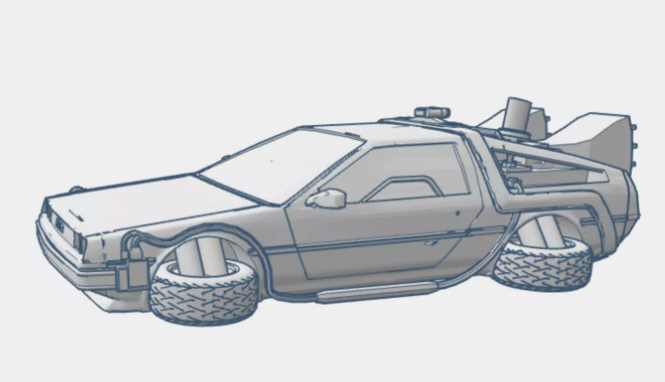 Delorian Back To The Future Time Machine